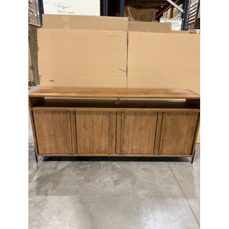 SIXTINE Sideboard - Recycled Teak Wood - 4 Doors & 2 Niches