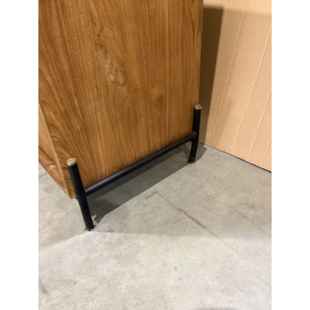 SECONDE MAIN - Buffet 4 portes 2 niches en bois de teck recyclé