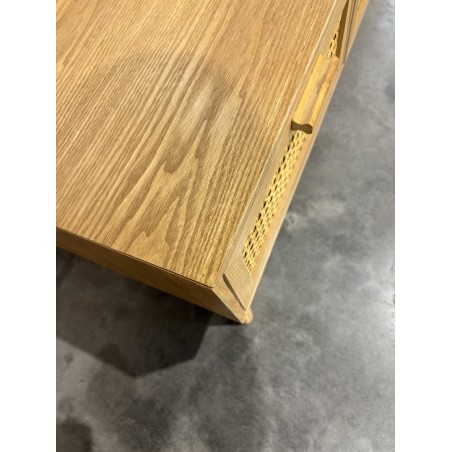 Rodrigo TV Stand with 3 Drawers and Cane