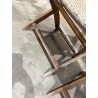 VICK Set of 2 Folding Garden Chairs - Acacia Wood & Rattan
