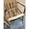 FUN - Set of 2 Stackable Teak Wood Garden Armchairs