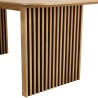 Rectangular dining table L200 with decorative finish and natural oak - SYA