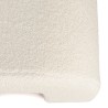Ecru bouclé fabric bench - LEOPOLD