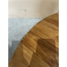 SECOND HAND - Round coffee table 100x100cm in black rattan with removable top