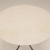 SECONDE MAIN - Table à manger ronde de jardin en céramique et acier