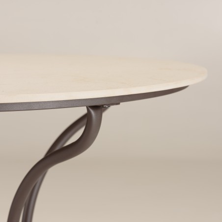 Round ceramic and steel garden | SECOND-HAND