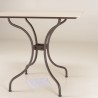 copy of SECONDE MAIN - Table à manger ronde de jardin en céramique et acier