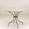 copy of SECONDE MAIN - Table à manger ronde de jardin en céramique et acier
