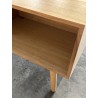 SECOND-HAND - Natural-coloured coffee table with 2 drawers and 1 wooden cane niche