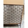 SECONDE MAIN - Buffet en bois de manguier 4 portes motifs ethniques