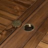 MAEVA - Table ovale double extension 200/300*120 en bois Teck huilé