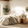 Tête de lit rembourrée pour lits 140/160cm couleur beige - Collection Arthur