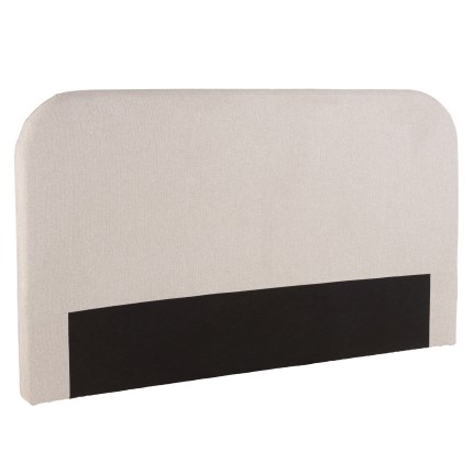 Upholstered headboard for 140/160 cm beds in beige - Arthur Collection