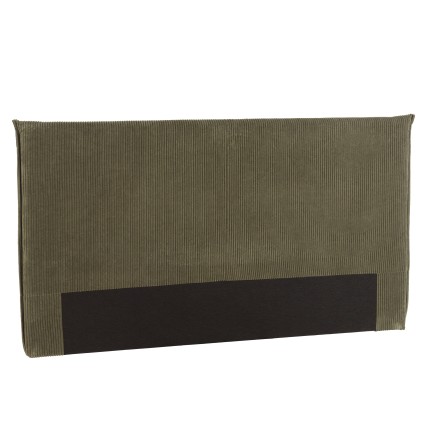 Tête de lit rembourrée pour lits 160/180cm velours côtelé vert - Collection Arthur