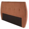 Upholstered headboard for 140/160 cm beds in terracotta/orange