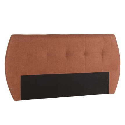 Tête de lit rembourrée pour lits 140/160cm couleur terracotta / orange