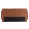 Upholstered headboard for 160/180 cm beds in terracotta/orange