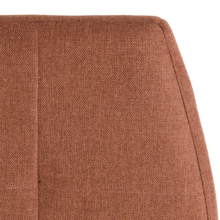 Tête de lit rembourrée pour lits 160/180cm couleur terracotta / orange