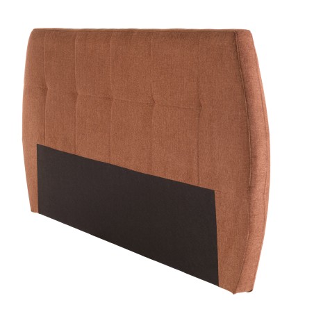 Tête de lit rembourrée pour lits 160/180cm couleur terracotta / orange