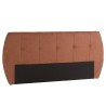 Tête de lit rembourrée pour lits 160/180cm couleur terracotta / orange