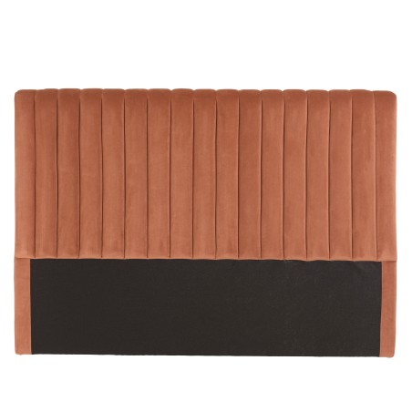 Tête de lit rembourrée pour lits 140/160cm velours orange