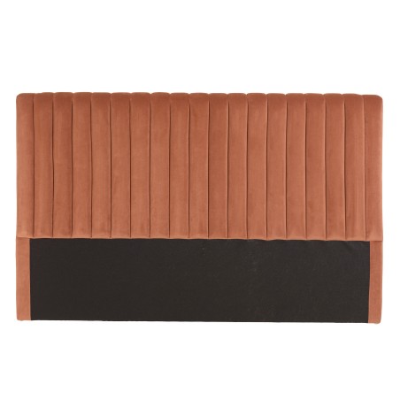 Tête de lit rembourrée pour lits 140/160cm velours orange