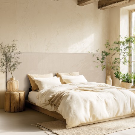 Tête de lit rembourrée pour lits 140/160cm couleur lin