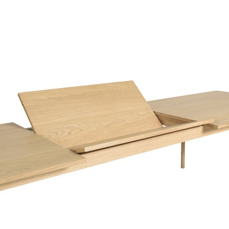 Outdoor dining table 250/350x100cm natural oak legs