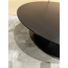 DALY Black Round Coffee Table 90x90cm - 100% Wood Functional Design