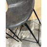 SECONDE MAIN - Lot de 2 tabourets de bar John anthracite hauteur d'assise 65cm