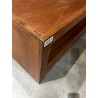 SECONDE MAIN - Meuble TV marron 2 grands tiroirs 1 petit tiroir bois Mindi