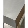 SECONDE MAIN - Console grise 3 tiroirs beiges bois Pin