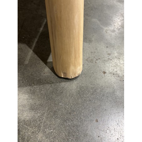 SECONDE MAIN - Table basse rect. BORNEO en branches de teck double plateau