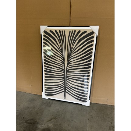 HOMER Wall Decoration A - Japanese Paper, Black Frame - 63x93cm