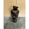 HONORE Aluminium Vase L40cm H85cm Dark Copper