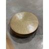 JOHAN Round Coffee Table 106x106cm - Hammered Gold Aluminium Finish