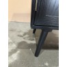 SECONDE MAIN - Buffet bois noir 2 tiroirs cannage 2 portes