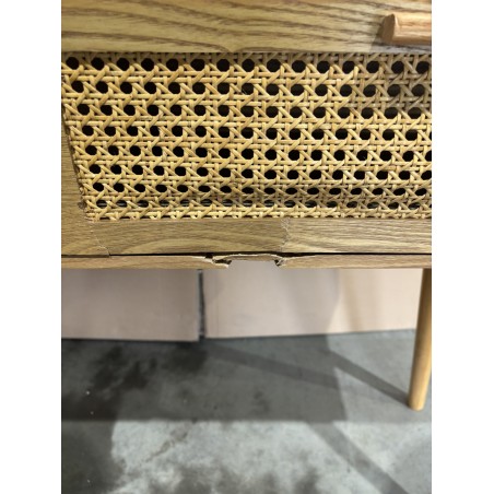 RODRIGO Natural-Coloured Console Table with 2 Drawers