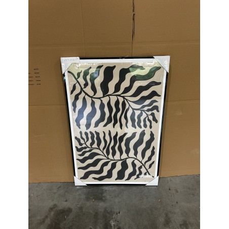 SECONDE MAIN - Décoration murale C - 63x93cm en papier japonais, cadre noir