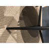 DALY Black Round Coffee Table 102x102cm - Metal Base