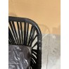 Black garden armchair with black rope | SECONDE VIE