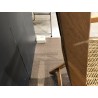 SECONDE MAIN - Lot de 2 fauteuils pliants acacia huilé et rotin synthétique