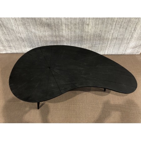 SECONDE MAIN - Table basse plateau texturé noir