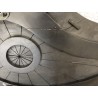 Ovoid coffee table with textured black | SECOND LIFE