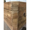 SECONDE MAIN - Coffre rangement marron bois Pin recyclé