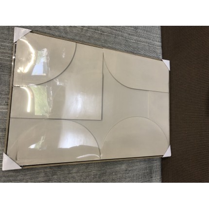 HOMER Wall Decoration 83x123cm - Abstract Beige Shapes in Relief