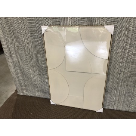 HOMER Wall Decoration 83x123cm - Abstract Beige Shapes in Relief