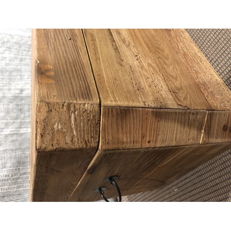 SECONDE MAIN - Coffre rangement marron bois