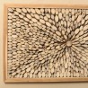 Decorative item, 120 x 70 cm, teak branches, natural frame | SECOND LIFE