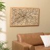 Decorative item, 120 x 70 cm, teak branches, natural frame | SECOND LIFE